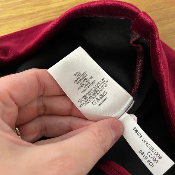 Express Velvet Strapless Midi Sheath dress ruby - S - Picture 12 of 13